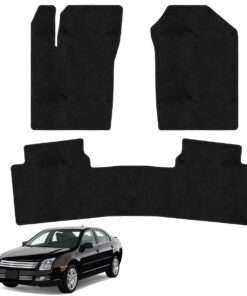 Tapetes de piso para para Ford Fusión 2006–2012 vista superior y con vehículo como referencia