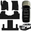 Tapetes de piso para para GMC Yukon 2021–2024 vista superior y con vehículo como referencia