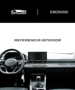 Vista interior del vehículo Geely Emgrand 2024–2026 como referencia