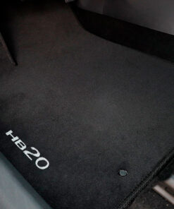 Tapetes de piso para para Hyundai HB20 2023–2025 vista superior posa pie