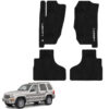 Tapetes de piso para para Jeep Liberty 2007–2007 vista superior y con vehículo como referencia