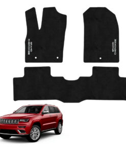 Tapetes de piso para para Jeep Grand Cherokee 2011–2020 vista superior y con vehículo como referencia