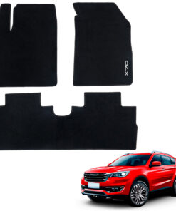 Tapetes de piso para para Jetour X70 2023–2025 vista superior y con vehículo como referencia