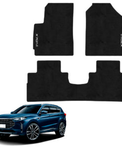 Tapetes de piso para para Jetour X70 Plus 2023–2025 vista superior y con vehículo como referencia