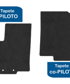 Tapetes de piso para para KIA Rio 2018–2023 vista superior tapete piloto y copiloto