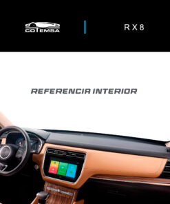 Vista interior del vehículo MG RX8 2021–2025 como referencia