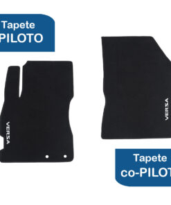 Tapetes de piso para para Nissan Versa 2012–2019 vista superior tapete piloto y copiloto