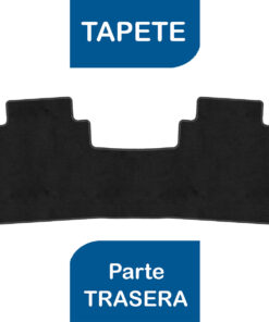 Tapetes de piso para para Nissan Kicks 207–2024 vista superior tapete trasero