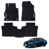 Tapetes de piso para para Nissan Versa 2020–2026 vista superior y con vehículo como referencia