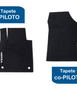 Tapetes de piso para para Nissan Versa 2020–2026 vista superior tapete piloto y copiloto