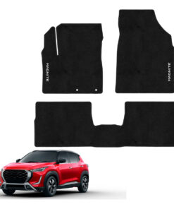 Tapetes de piso para para Nissan Mangite 2025 vista superior y con vehículo como referencia