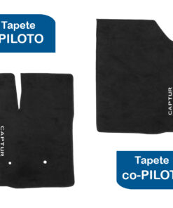 Tapetes de piso para para Renault Captur 2018–2023 vista superior tapete piloto y copiloto
