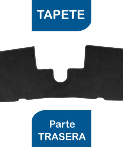 Tapetes de piso para para Renault Captur 2018–2023 vista superior tapete trasero