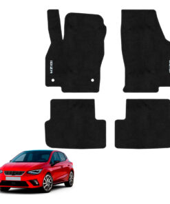 Tapetes de piso para para Seat Ibiza 2018–2021 vista superior y con vehículo como referencia
