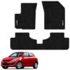 Tapetes de piso para para Suzuki Swift 2012–2017 vista superior y con vehículo como referencia