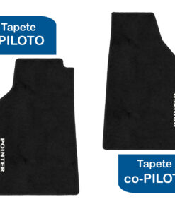 Tapetes de piso para para Volkswagen Pointer 2004–2005 vista superior tapete piloto y copiloto