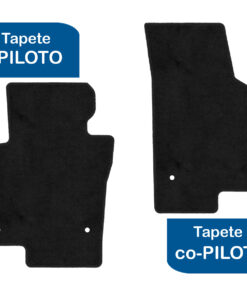 Tapetes de piso para para Volkswagen Jetta A5 y A6 2011–2018 vista superior y con vehículo tapete piloto y copiloto