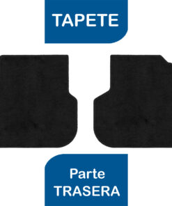 Tapetes de piso para para Volkswagen Jetta A5 y A6 2011–2018 vista superior tapete trasero