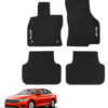 Tapetes de piso para para Volkswagen Jetta A7 2019–2024 vista superior y con vehículo como referencia