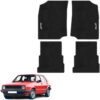 Tapetes de piso para para Volkswagen Golf 1987–1992 vista superior y con vehículo como referencia