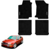 Tapetes de piso para para Volkswagen Jetta A3 1993–1999 vista superior y con vehículo como referencia