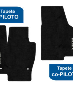 Tapetes de piso para para Volkswagen Virtus 2020–2025 vista superior tapete piloto y copiloto