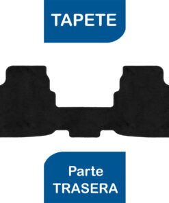 Tapetes de piso para para Volkswagen Virtus 2020–2025 vista superior tapete trasero