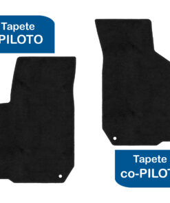 Tapetes de piso para para Volkswagen Jetta A4 2000–2010 vista superior tapete piloto y copiloto