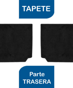Tapetes de piso para para Volkswagen Jetta A4 2000–2010 vista superior tapete trasero
