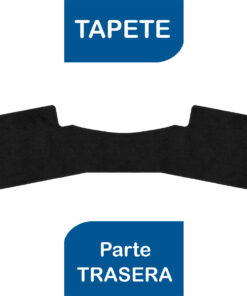 Tapetes de piso para para Volvo S40–TS 2005–2011 vista superior tapete trasero