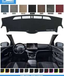 Cubretablero premium para BYD Song Pro 2025–2026 vista superior con tablero como referencia