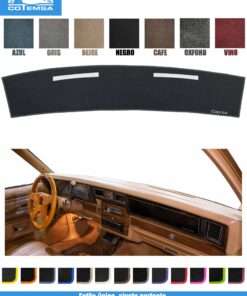Cubretablero para Chevrolet Caprice 1977–1982 vista superior con tablero como referencia.