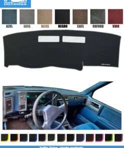 Cubretablero para Chevrolet Bravada 1995–1997 vista superior con tablero como referencia