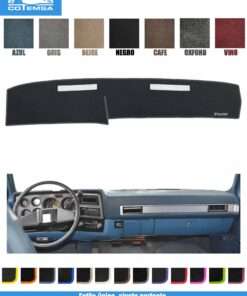 Cubretablero para Chevrolet C-3500 1981–1991 vista superior con tablero como referencia.