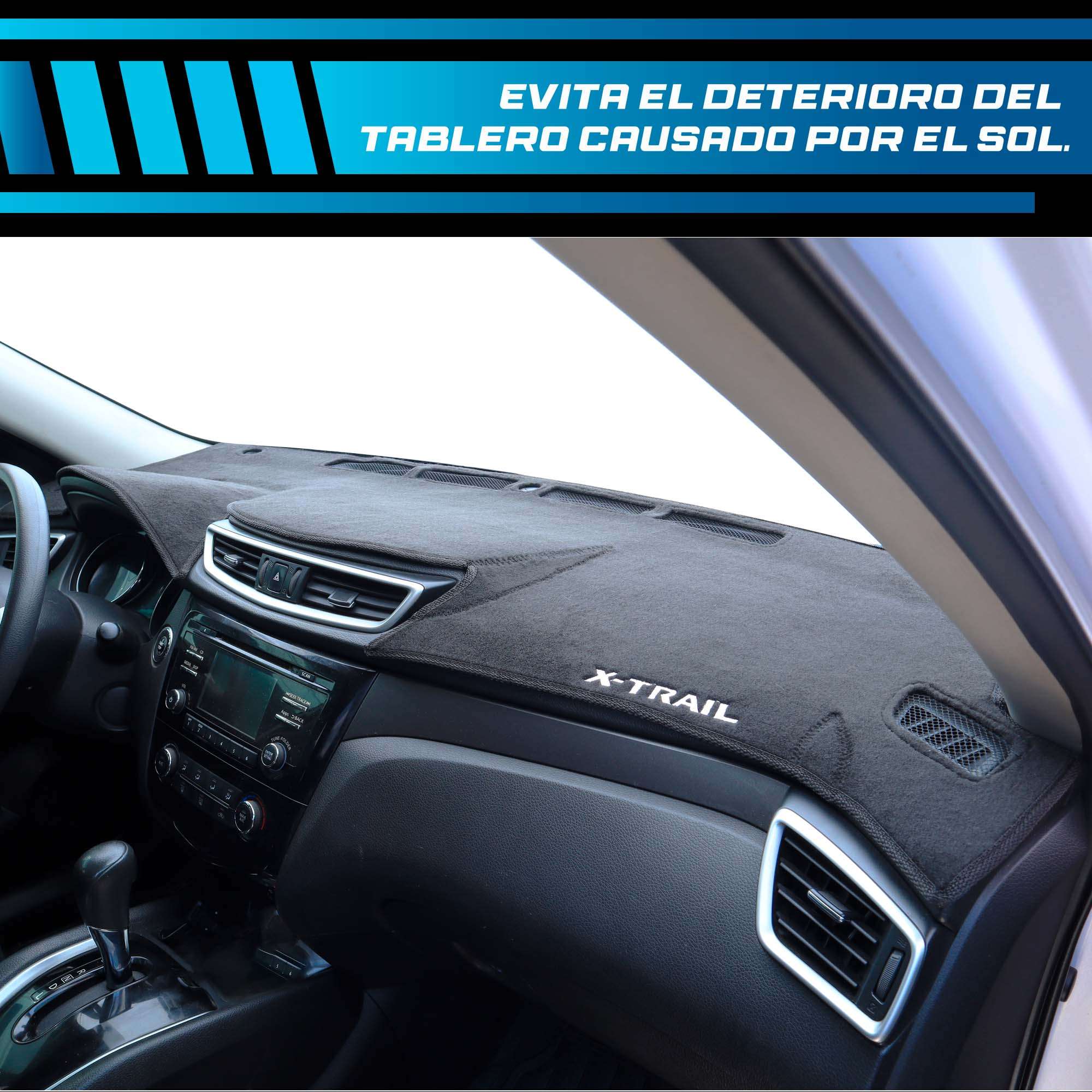 N41Cubretablero premium para Nissan X Trail 2015–2022 evita el deterioro de tu tablero