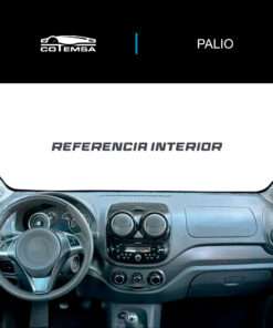 Vista interior del vehículo Fiat Palio 2012–2016 como referencia