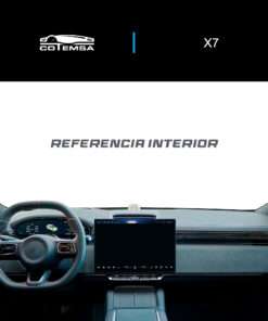 Vista interior del vehículo Zeekr 7X 2024–2026 vista vertical del producto