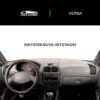 Vista interior del vehículo Chrysler–Dodge Verna 2004–2006 como referencia