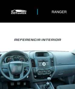 Vista interior del vehículo Ford Ranger 2013–2021 como referencia