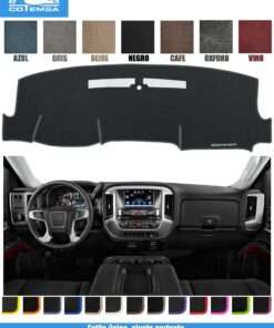 Cubretablero para GMC Sierra 2014–2018 vista tablero como referencia