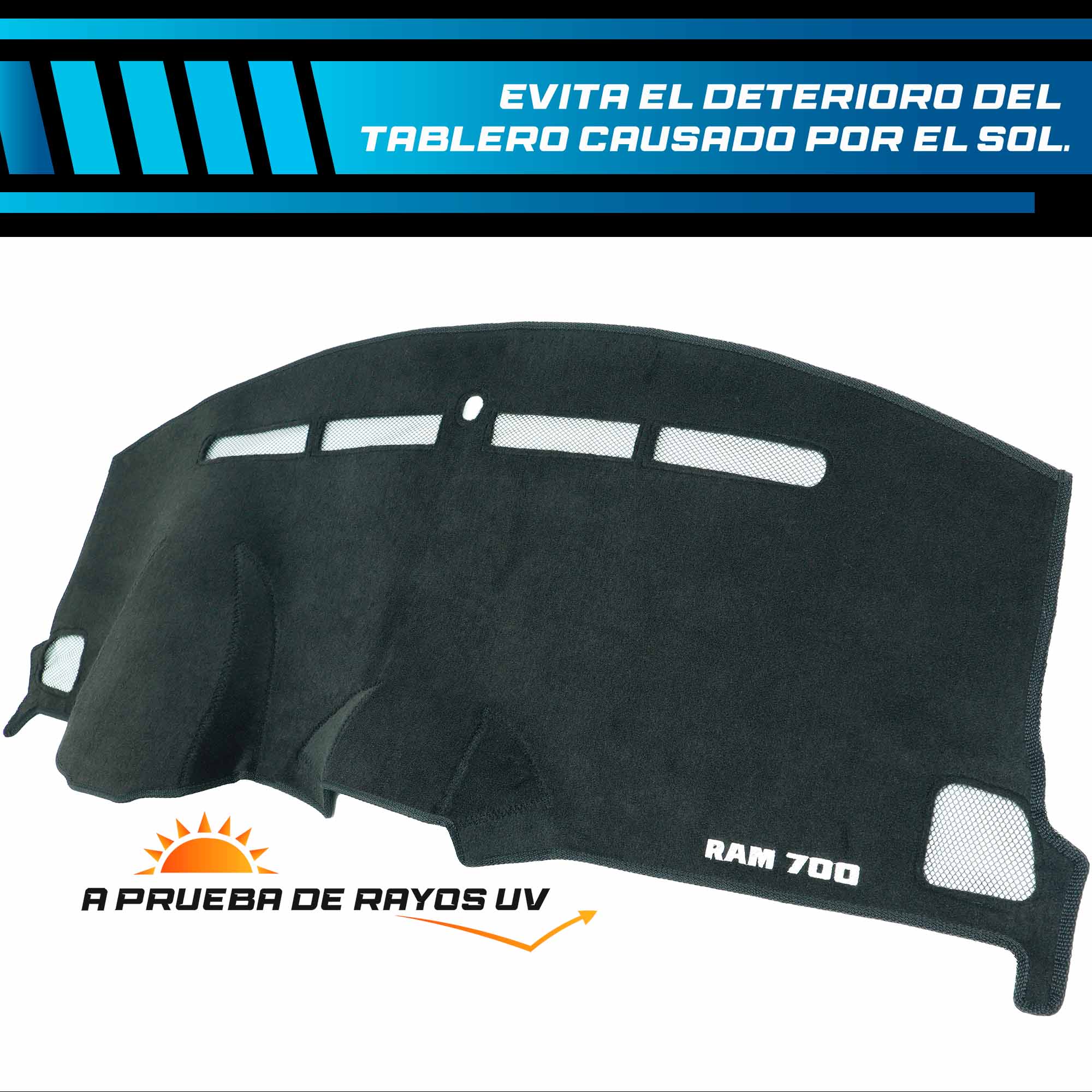 Cubretablero premium para Chrysler–Dodge RAM 700 2021–2025 con protección UV
