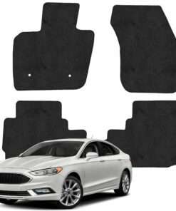 Tapetes de piso para para Ford Fusión 2017–2020 vista superior y con vehículo como referencia