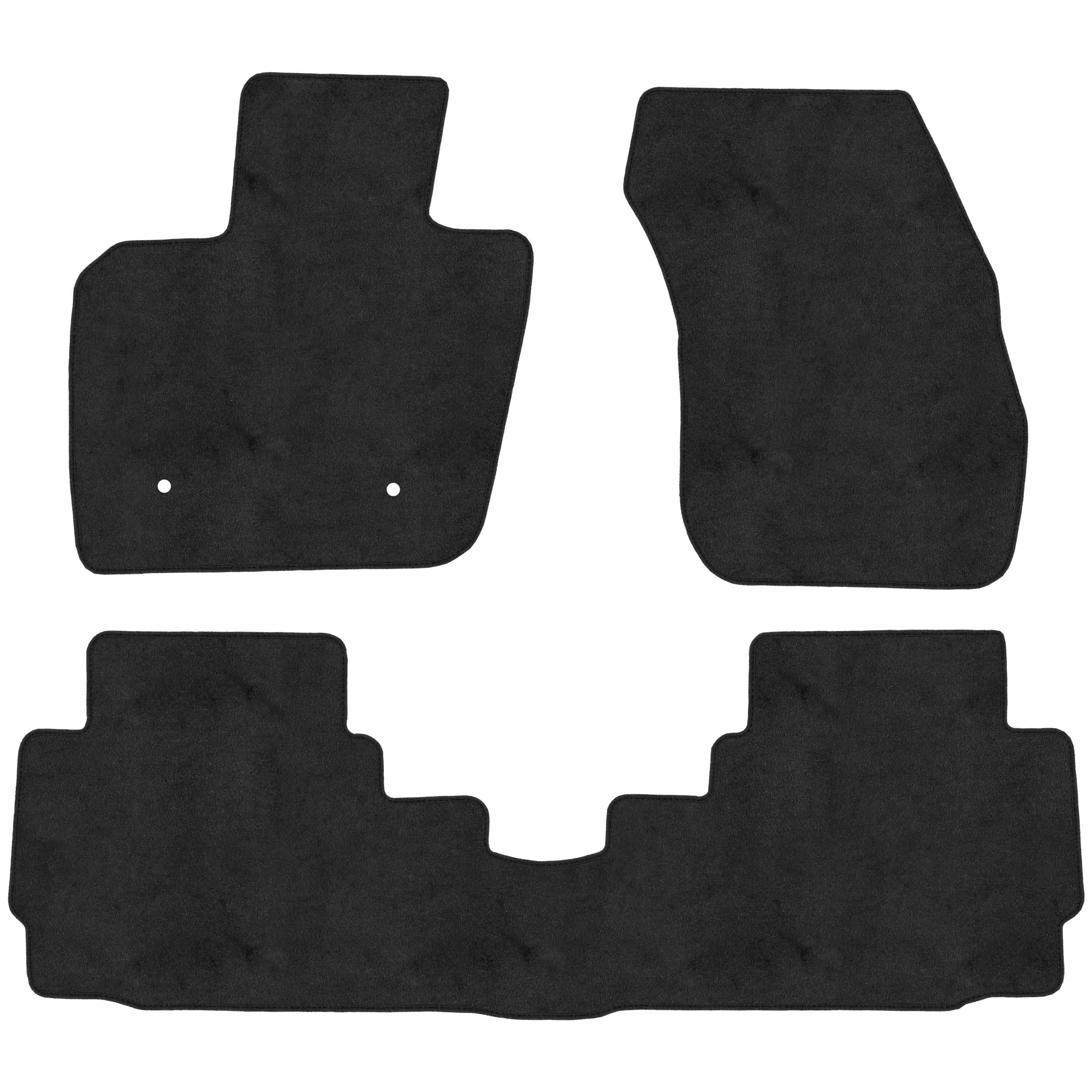 Tapetes de piso para para Ford Fusión 2017–2020 vista superior juego de 3 pzs