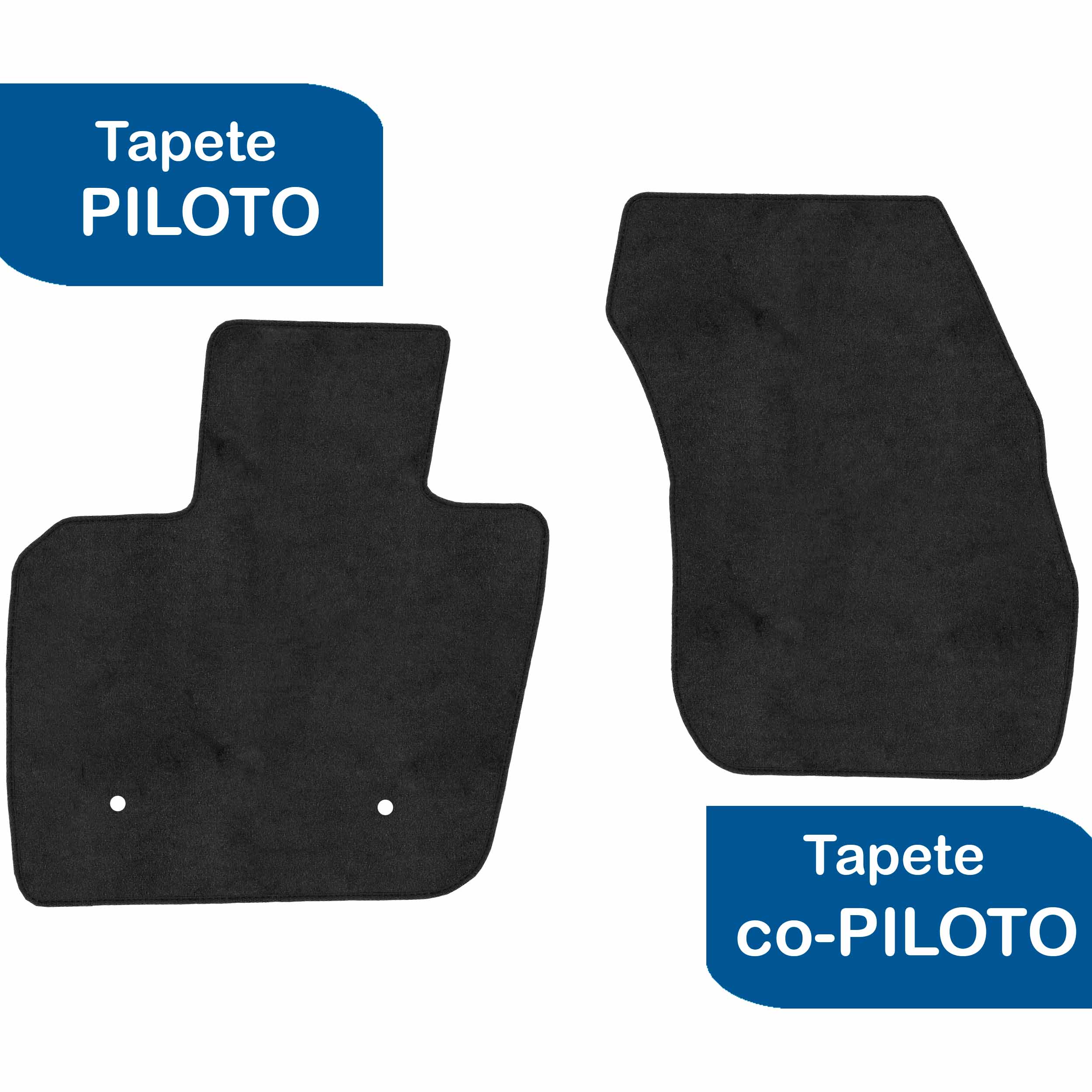 Tapetes de piso para para Ford Fusión 2017–2020 vista superior tapete piloto y copiloto