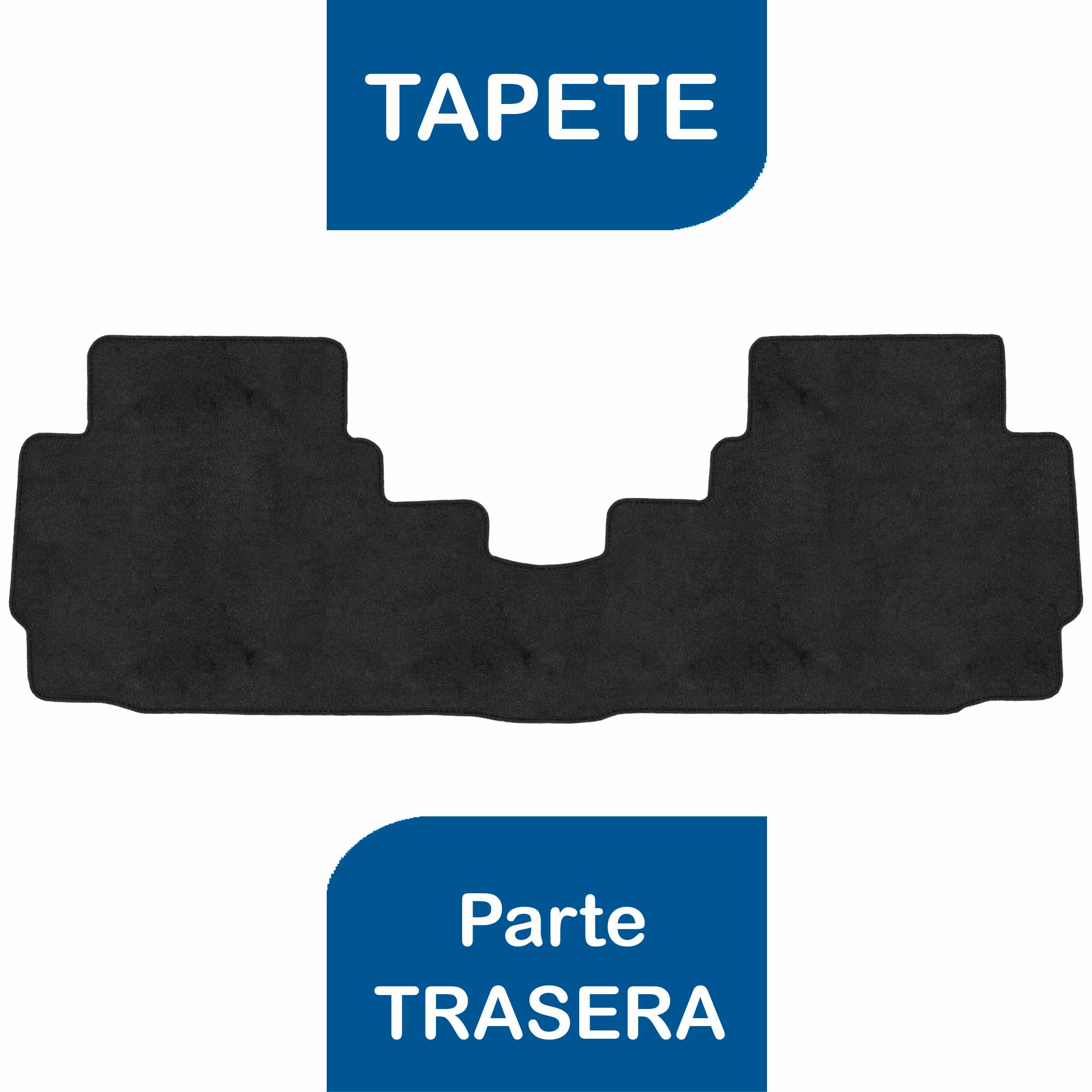 Tapetes de piso para para Ford Fusión 2017–2020 vista tapete trasero